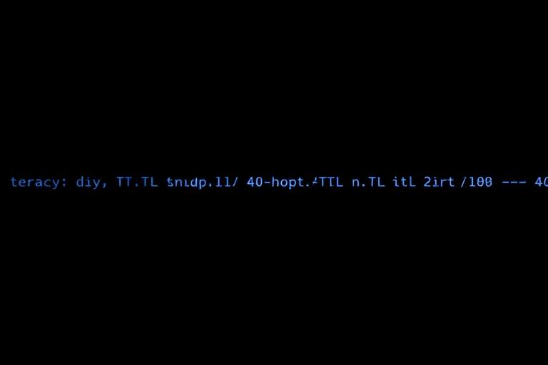 Traceroute — ilustração